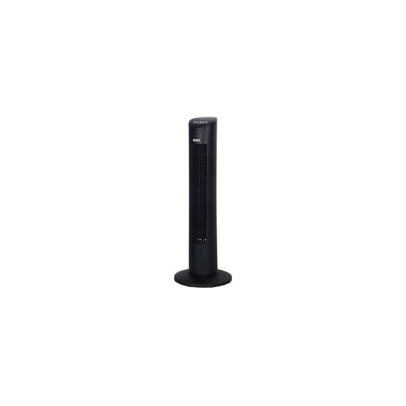 

Ventilador Torre Negro 60W 3 Velocidades, Mando Edm Altura 78.3Cm
