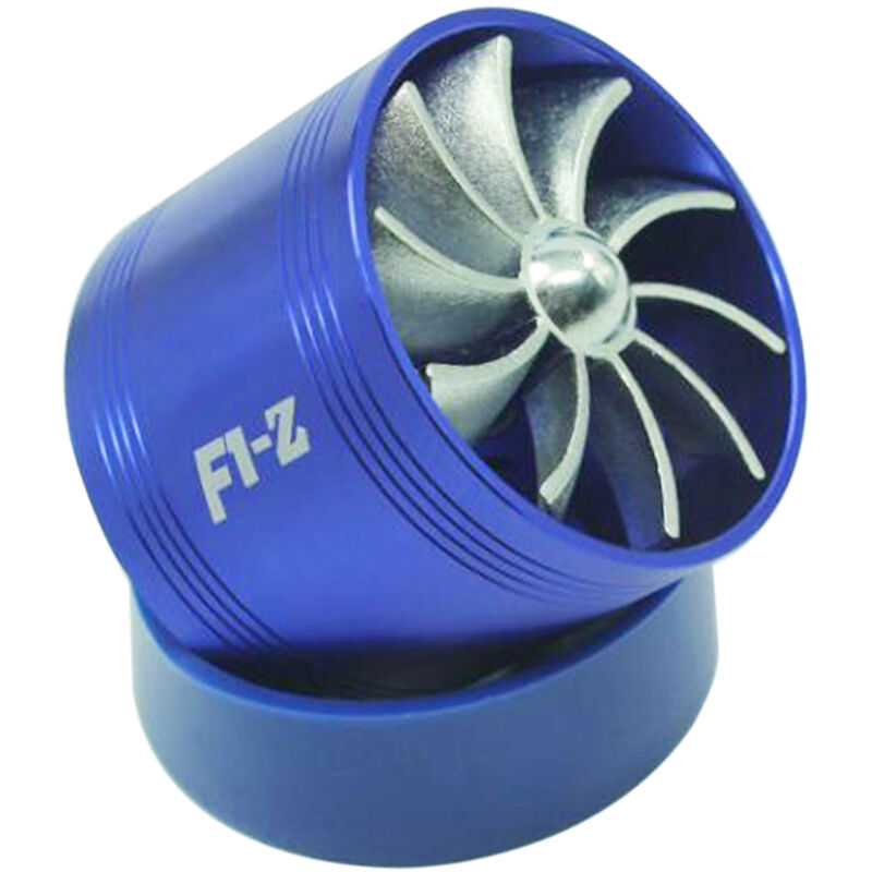 

Ventilador turbo de turbina de sobrealimentador simple / doble de admision de filtro de aire de ahorro de gas de combustible universal,Azul, Soltero