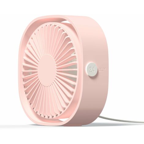 Ventilador USB MINKUROW, mini ventilador, ventilador silencioso, ventilador USB silencioso portátil, USB ajustable de 3 velocidades, ventilador USB para acampar, oficina, deportes, viajes, alimentado 