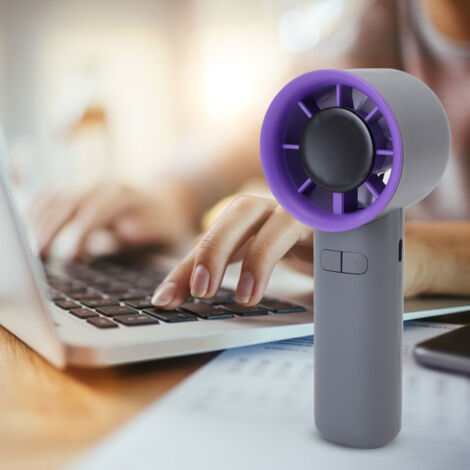 Ventilador USB portátil con refrigeración por semiconductores, diseño plegable, 2000 mAh, 6 W, silencioso.