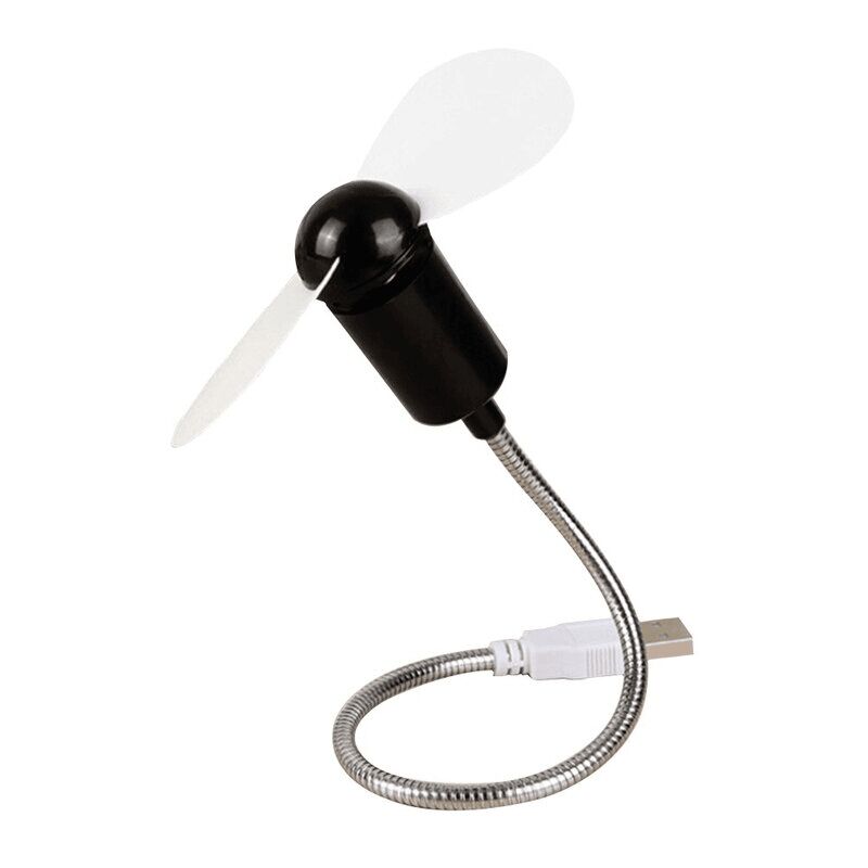 

Ventilador USB portatil flexible 17 cm Negro