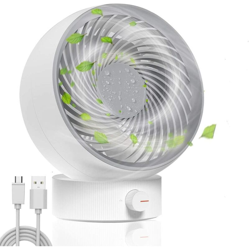 

Ventilador, ventilador Ventilador de escritorio USB Mini ventilador Ventilador silencioso 180 Velocidad del viento, 20 grados ajustable, Adecuado