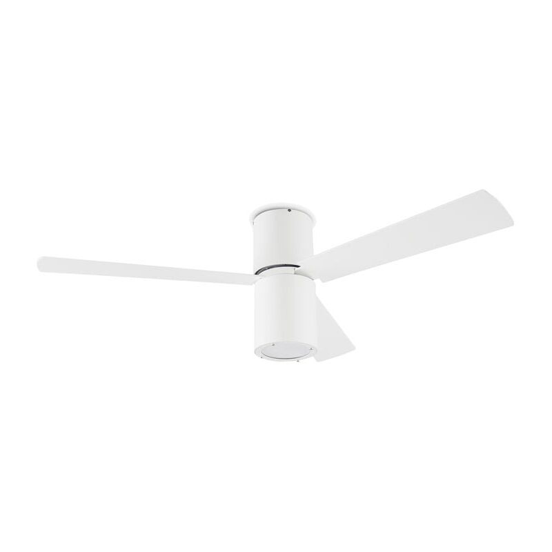 FORLIGHT Formentera Ventiladro de techo con luz E27 3 Velocidades programable Blanco