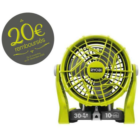 Ventilateur 2 vitesses RYOBI 18 V OnePlus - sans batterie ni chargeur R18F-0