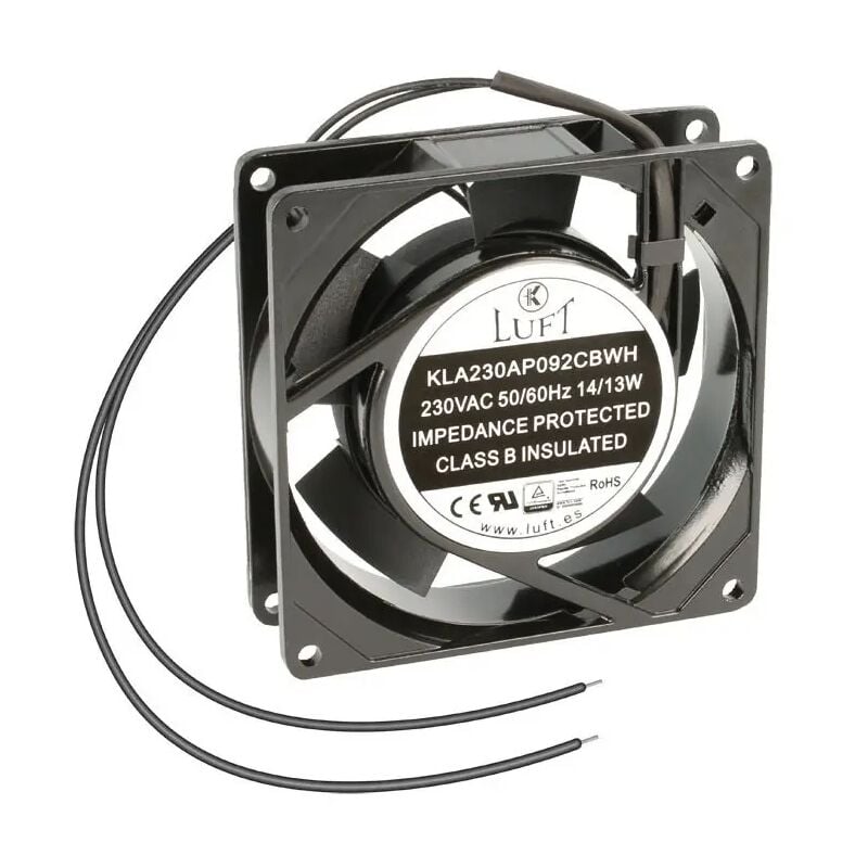 Ventilateur 230vac 92x92x25mm 15w 2 Fils Boules Kla230ap092cbwh