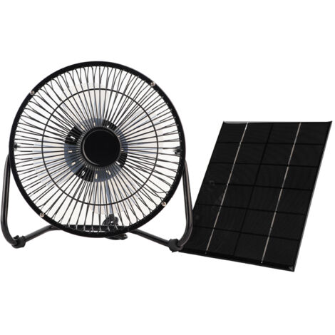 Ventilateur à énergie solaire, fer USB léger multi-usage 6V pour serre, poulailler, chien