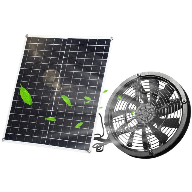 Ventilateur à énergie solaire pour camping kit de panneau d'extérieur 20W 3000 tr / min - maisons polyvalentes imperméables IP65