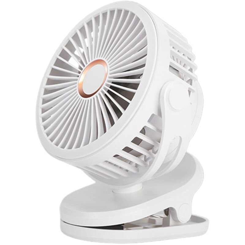 Ventilateur à pince 10000 mAh 4 vitesses mains libres alimenté par usb ventilateur de bureau à faible bruit rechargeable fournitures de dortoir