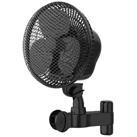 Ventilateur à pince pour tente de culture 6 pouces avec moteur EC longue durée, 2 flux d'air dynamiques et prise UE