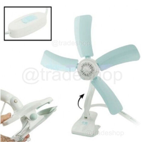 Ventilateur à Pinces à Double Bouton