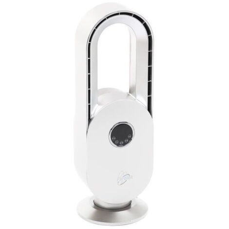 Ventilateur a poser sans pale - FARELEK - SILENT-AIR ARCH - 45W - Blanc et argent - 3 vitesses