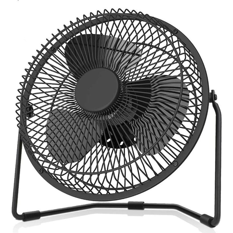 Ventilateur alimenté par batterie, ventilateur de bureau usb 8 pouces capacité 5000 et flux d'air pu