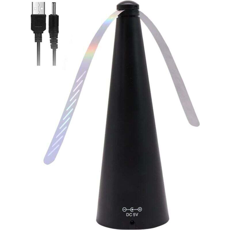 Ventilateur Anti Mouche , Electrique Chasse Mouche de Table , Repousse Anti Moustique pour Éloigner Les Insectes de La Nourriture , pour Maison Dîner