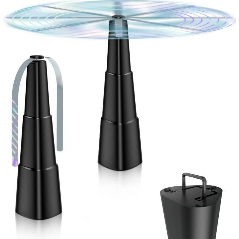 Aiperq - Ventilateur Anti-Mouche, Lot de 2 Répulsifs Anti-Mouches, Fly Fan pour effrayer Les Mouches, Répellante Moustique Fan pour Maison Dîner,