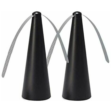 Ventilateur Anti-Mouche, Lot de 2 Répulsifs Anti-Mouches, Fly Fan pour effrayer Les Mouches, Répellante Moustique Fan pour Maison Dîner, Terrasse et Restaurant