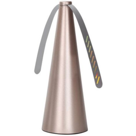 Ventilateur Anti-Mouche, Répulsif à Pales Extérieur & Intérieur pour Eloigner Les Mouches de la Table, Répellante Moustique Fan(L'or)