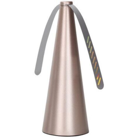 Ventilateur Anti-Mouche, Répulsif à Pales Extérieur & Intérieur pour Eloigner Les Mouches de la Table, Répellante Moustique Fan(L'or)