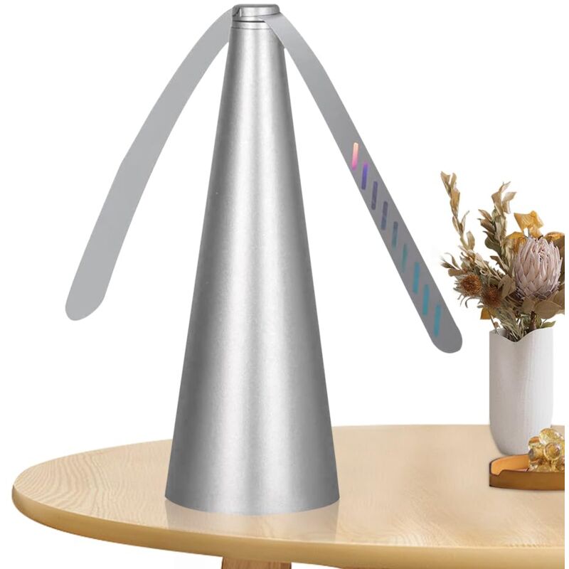 Ventilateur Anti Mouche, Répulsif à Pales Multi-Insectes Ultra Silencieux Portable Electrique Chasse Mouche de Table pour Maison Dîner, Pique-Nique