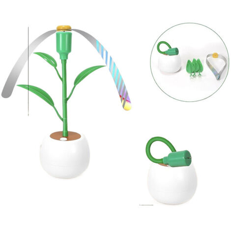 Ventilateur anti-mouches pliable de table – Lame holographique douce – Fonctionne avec 2 piles AA – Pour extérieur et intérieur