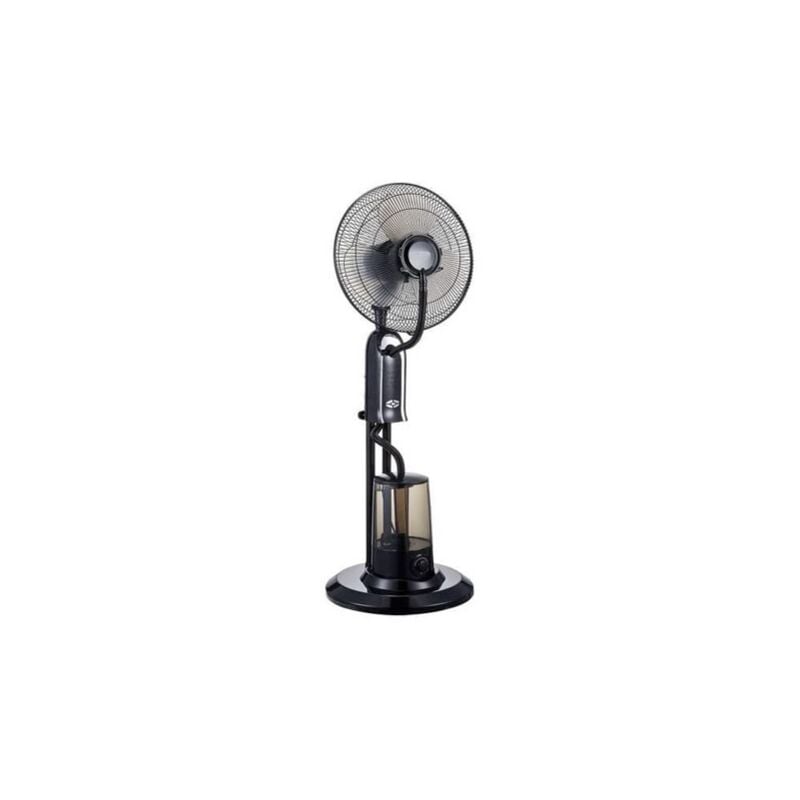 Ventilateur brumisateur oscillant SYNTESY Teti 400 75W 3 vitesses H40cm D40cm Télécommande Orange