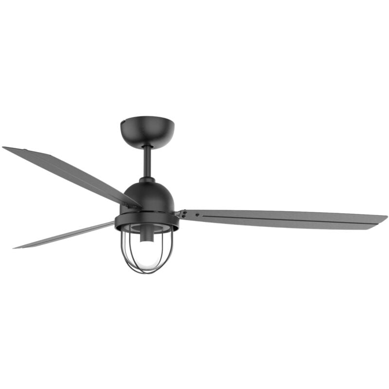 Leds-c4 - leds C4 Ventilateur du Plafond Ip20 Mariner E27 15W Noir Noir