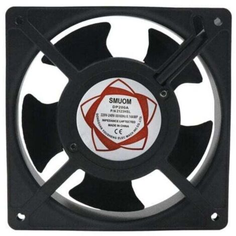 Ventilateur axial haute température 120 x 120 x 38 mmSilencieux et enfichableOptimise circulation air chaudCompatible poêles et chaudières