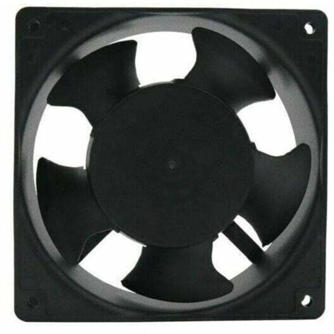 Ventilateur axial pour boîte de cheminée Insérable Haute température Pales en métal Silencieux Universel 120 x 120 x 38 mm