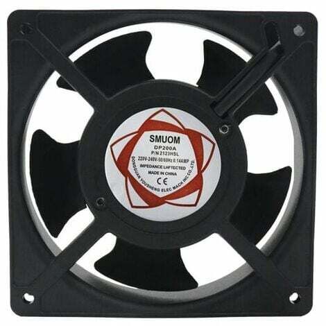 Ventilateur axial pour cassette de cheminée, insérable, haute température, de pales métalliques, silencieux et universel. 120 x 120 x 38 mm