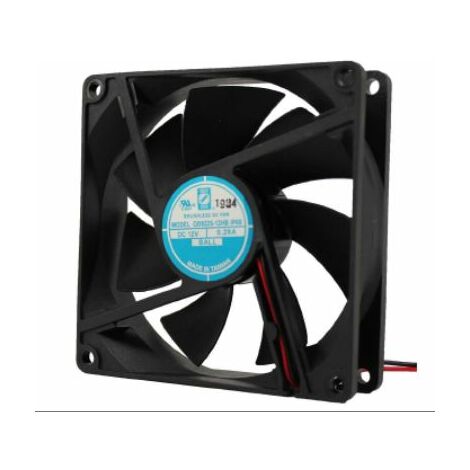 Ventilateur axial RS PRO 12 V c.c., 50 ± 15%cfm, 92 x 92 x 25mm, 3.0 ± 15%W ( Prix pour 1 )