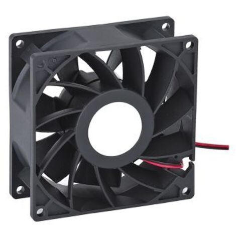 Ventilateur axial RS PRO 24 V c.c., 1.71m³/min., 92 x 92 x 25mm, 4.32W ( Prix pour 1 )