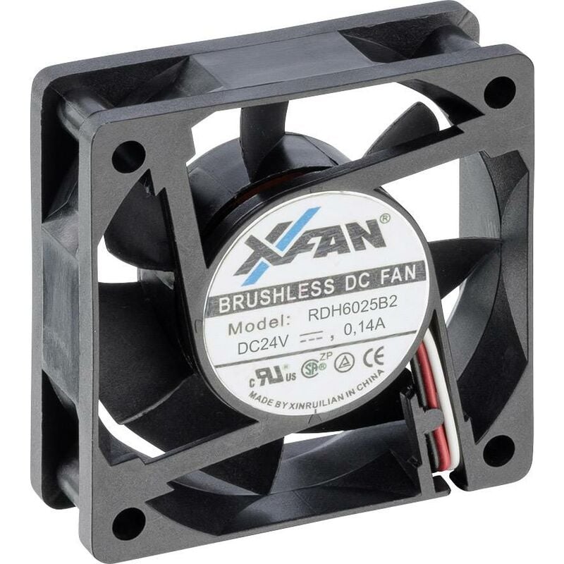 RDH6025B2 Ventilateur axial 24 v/dc 33 m³/h (l x l x h) 60 x 60 x 25 mm A286612 - X-fan