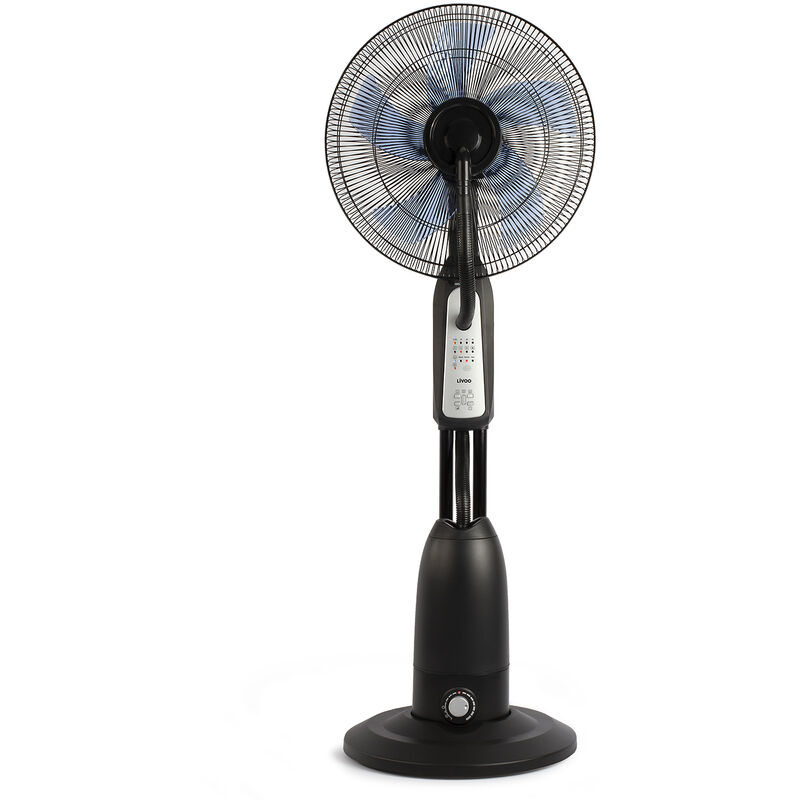 Livoo - Ventilateur brumisateur oscillant DOM411 90W 3 vitesses H125cm D45cm noir