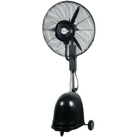 Ventilateur brumisateur oscillant PURLINE MISTY 12 200W 3 vitesses H200cm D65cm Noir