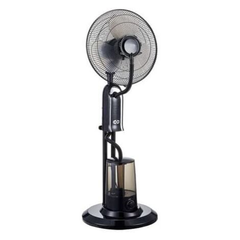 Ventilateur brumisateur oscillant SYNTESY Teti 400 75W 3 vitesses H40cm D40cm Télécommande Orange