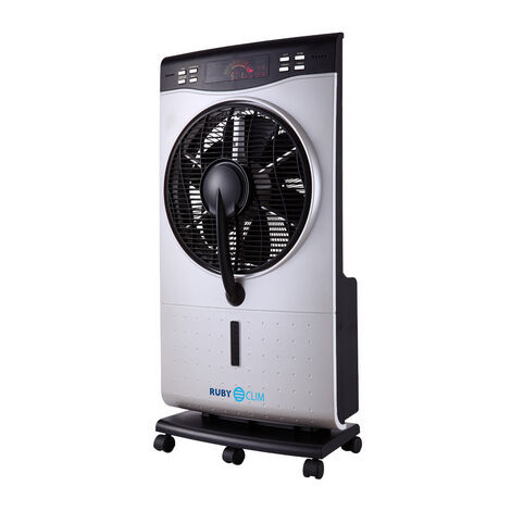 Ventilateur Brumisateur Sur Pied Breakling B110 - 3 Vitesses, Classe A++ - Quasi Neuf, Couleur Noir