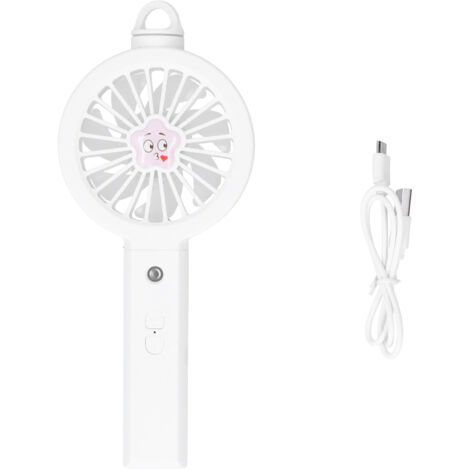 Ventilateur Brumisateur Portable Mignon pour Voyage et Maison - Blanc