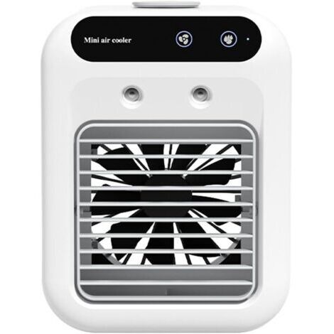 Ventilateur brumisateur portable, rechargeable par USB, humidificateur, refroidissement réglable, silencieux, parfait pour l'intérieur, l'extérieur, les voyages, la chambre, le salon, appareil de refr
