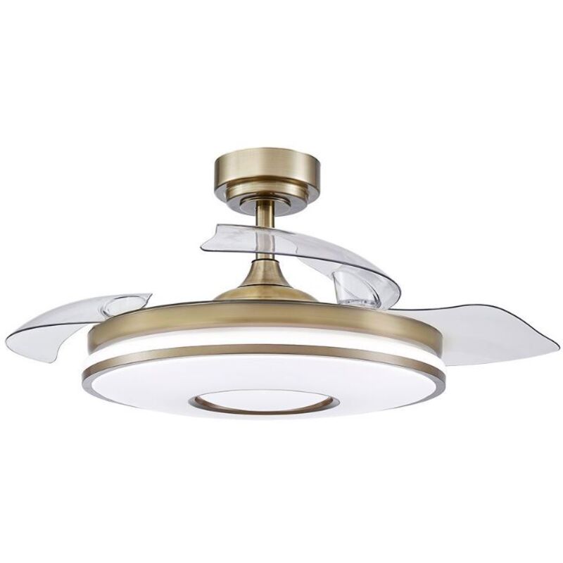 Ventilateur en cuir Dani 72W 4 pales