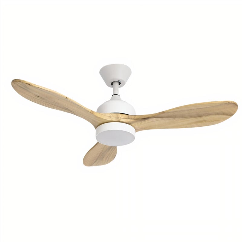 Forlight - Calar Ventilateur d.1066mm IP20 led sw 2700-4000-6000K on-off Blanc Bois clair 2570