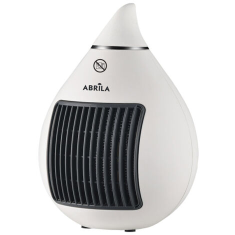 Ventilateur céramique 1500w blanc/chrome 2fonctions 2points thermostat anti-basculement 26,5x18,5x18,5 cm