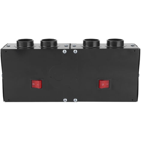Ventilateur chauffant auto 12V 800W - Dégivreur et désembueur 4 trous pour voiture