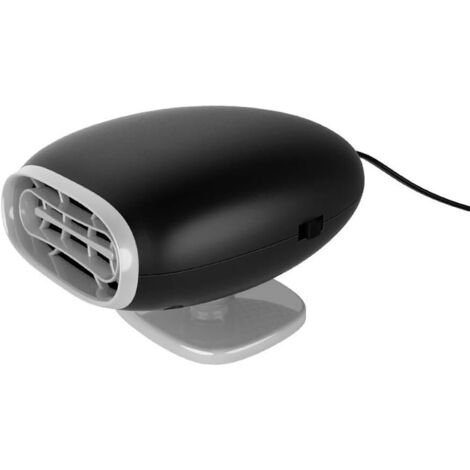 Ventilateur Chauffant Universel de Pare-brise de Voiture, 12V/150W Chauffage de Voiture Portable Dégivrage du Désembueur 2 en 1 pour Allume-cigare Avec Purification,Noir