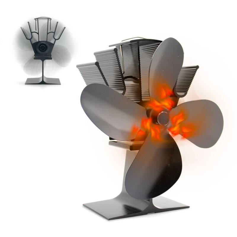 Fishtec - Ventilateur Cheminée gain de chaleur