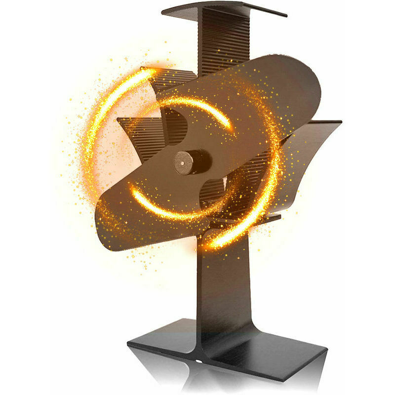 Ventilateur Cheminée / Poêle Fonctionne par Energie Thermique 2 Pales Eco et Silencieux