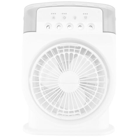 Ventilateur climatiseur USB refroidisseur air personnel humidificateur ventilateur brumisation avec 7 couleurs LED lumières ventilateur