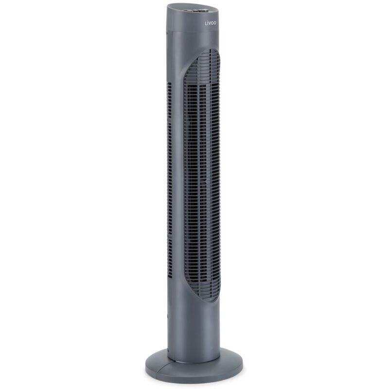 Livoo - Ventilateur colonne 50w 3 vitesses gris DOM509G