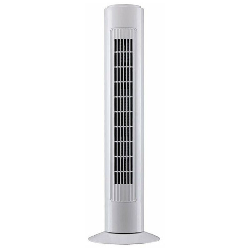 Ventilateur colonne oscillant DISMO 50W 3 vitesses H74cm blanc