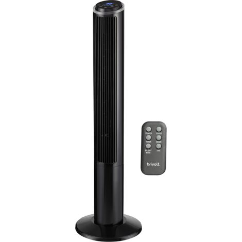 Ventilateur colonne BRIVOLT BVTV50 — Silencieux, 3 vitesses, télécommande, 50 W, 102 cm