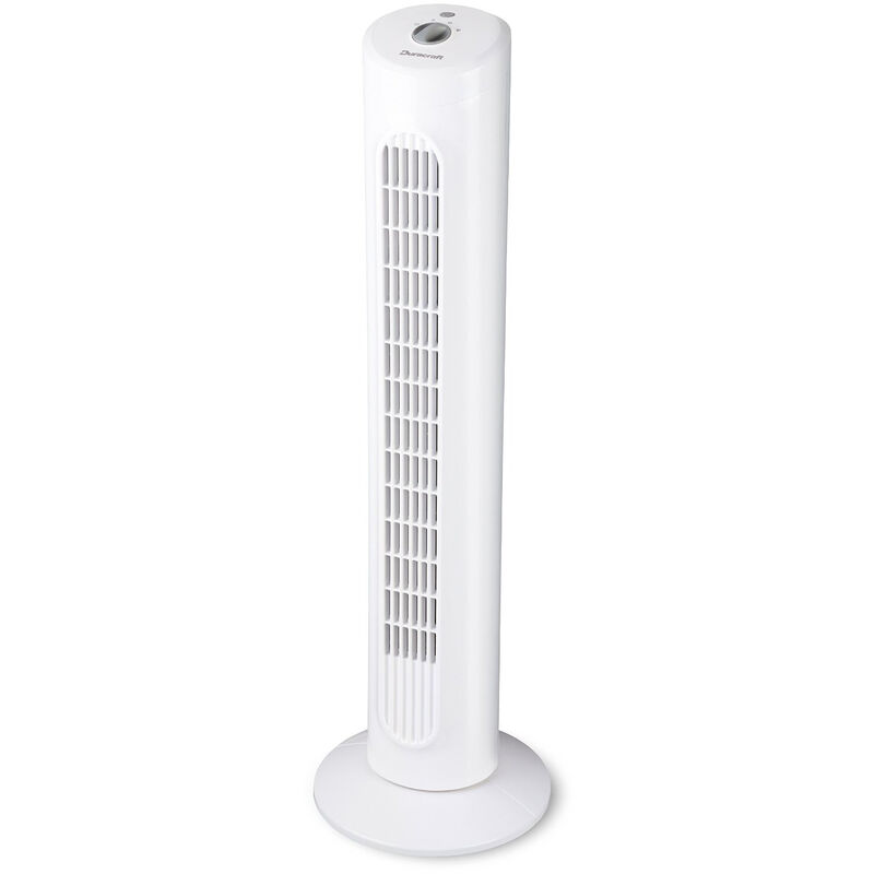 Duracraft - Ventilateur colonne oscillant DO-1100E 40W 3 vitesses H79.2cm D20.6cm Blanc