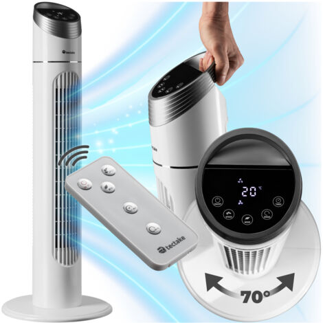 Ventilateur colonne en plastique ABS 90 cm blanc